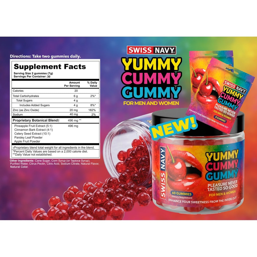 Yummy Cummy Gummy 60 Piece Jar