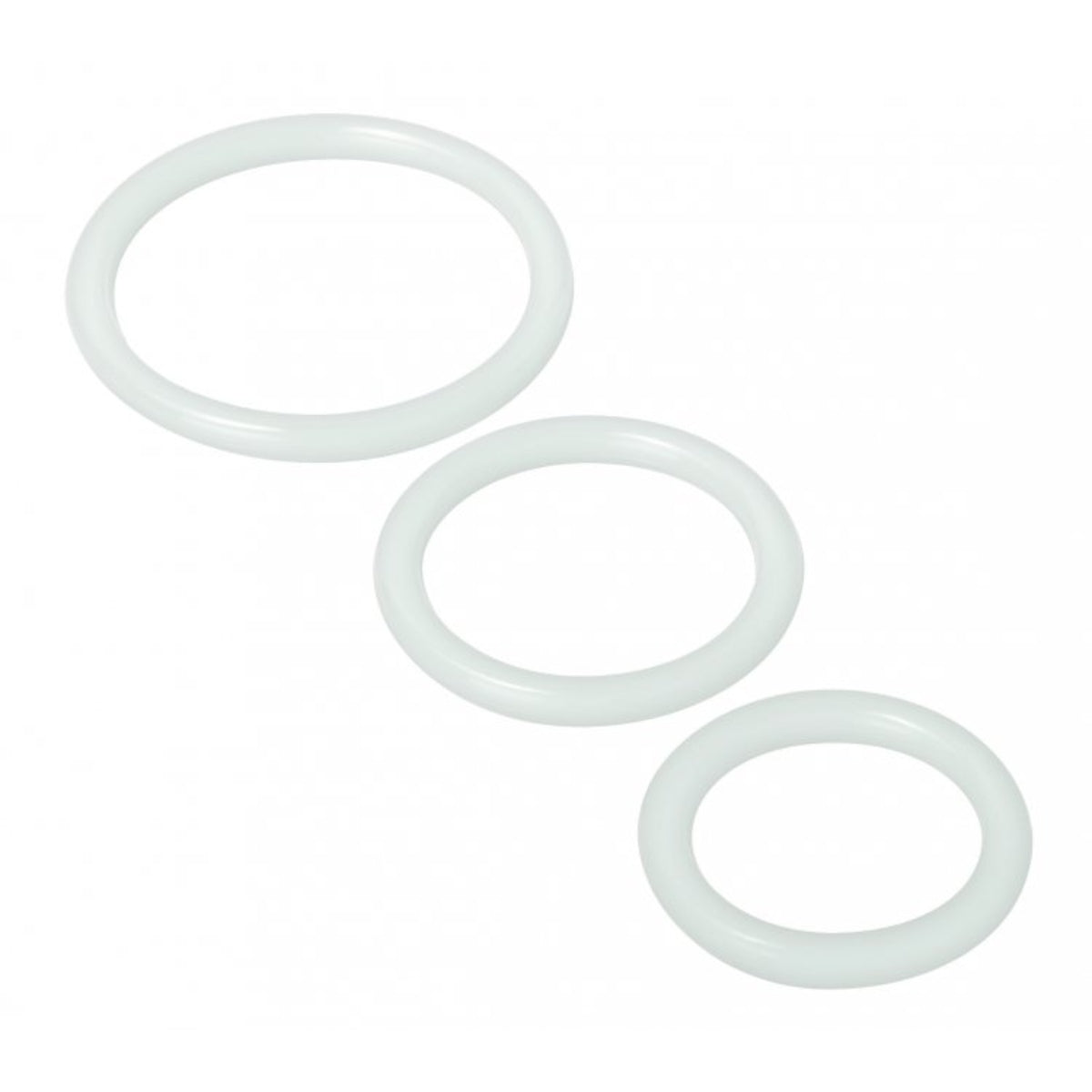 Trinity For Men Penis Rings Set Of 3 Silicone