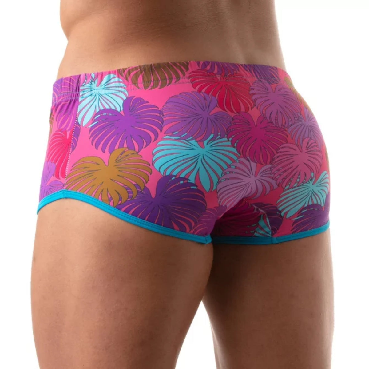 Floral Brazilian Swimsuit Pink - Size : S