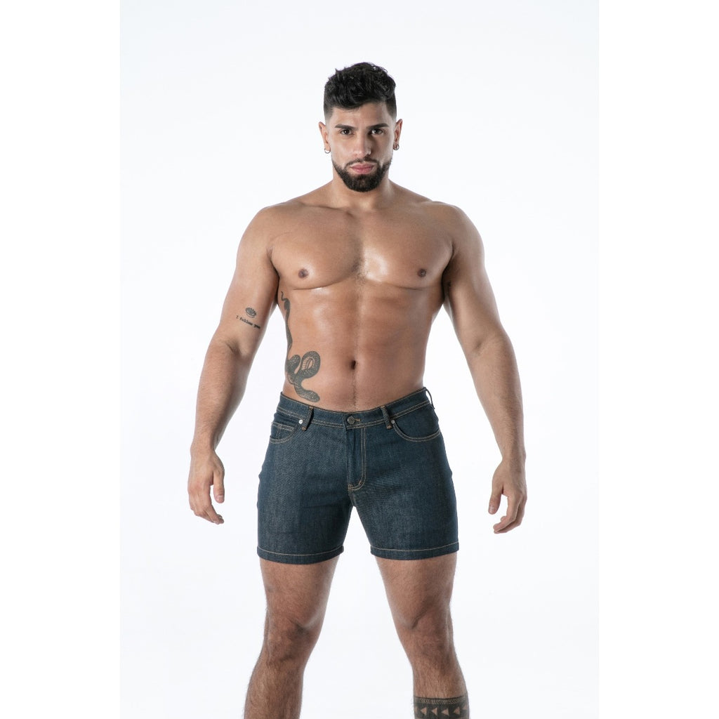 TOF Paris Raw Denim Backless Shorts X Large