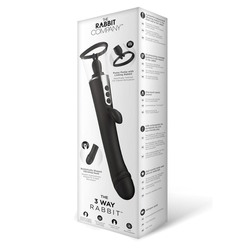 The Rabbit Company The 3 Way Rabbit Vibrator Black