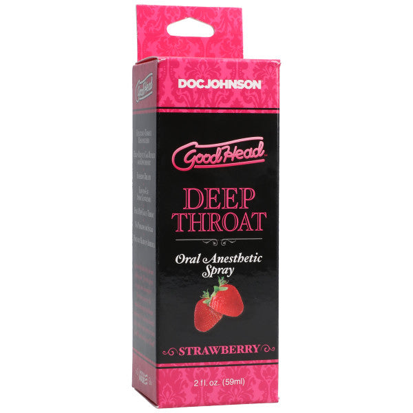 Goodhead Deep Throat Spray Strawberry Transparent