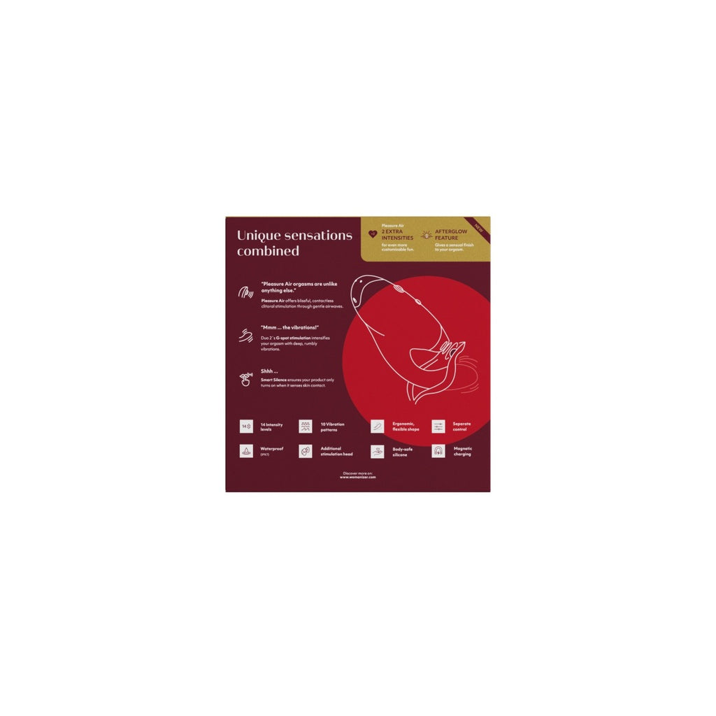 Womanizer Duo 2 Dual Clitoral And G-Spot Stimulator Bordeaux