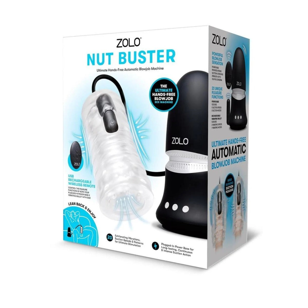 Zolo Nut Buster With Rechargeable Remote
